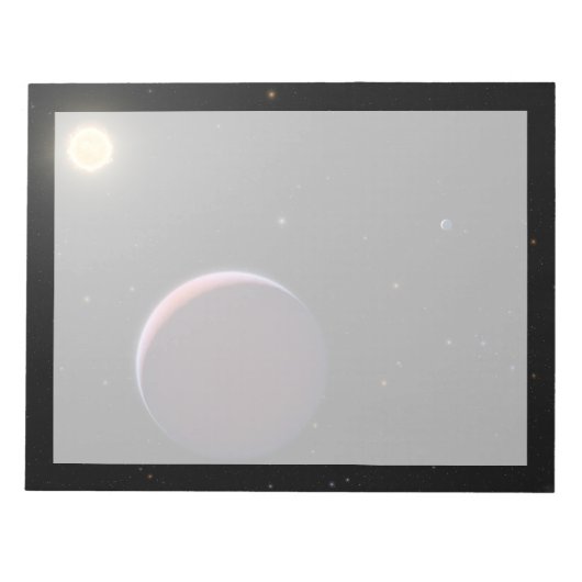 太陽のような星ケプラー51と3つの巨大な惑星。 ノートパッド (正面)