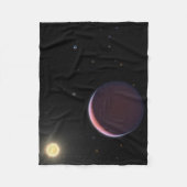 太陽のような星ケプラー51と3つの巨大な惑星。 フリースブランケット (正面)