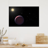 太陽のような星ケプラー51と3つの巨大な惑星。 ポスター (キッチン)
