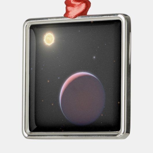 太陽のような星ケプラー51と3つの巨大な惑星。 メタルオーナメント (左)