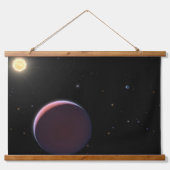 太陽のような星ケプラー51と3つの巨大な惑星。 吊り下げ型タペストリー (正面)