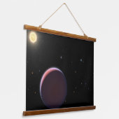太陽のような星ケプラー51と3つの巨大な惑星。 吊り下げ型タペストリー (傾斜あり)