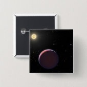太陽のような星ケプラー51と3つの巨大な惑星。 缶バッジ (正面&裏面)