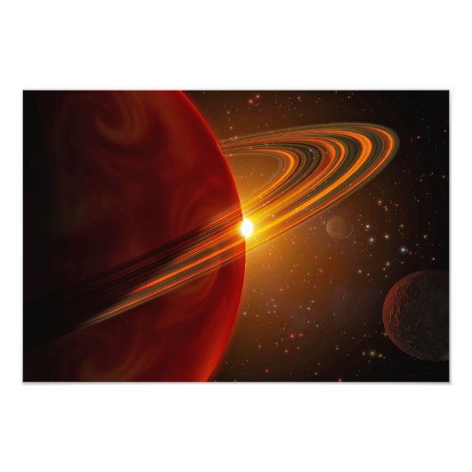 太陽のような星79の周りを回る巨大な惑星 フォトプリント            (正面)