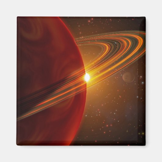 太陽のような星79の周りを回る巨大な惑星 マグネット (正面)