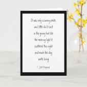 太陽のような笑顔 輝く詩 〜勇気を育む〜 カード (黄色い花)