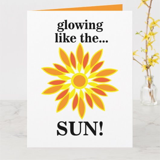 太陽のような輝き カード (黄色い花)