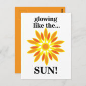 太陽のように輝く太陽 ポストカード (正面/裏面)