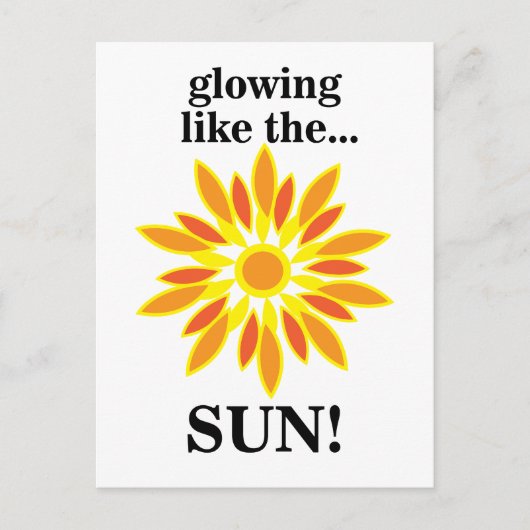 太陽のように輝く太陽 ポストカード (正面)