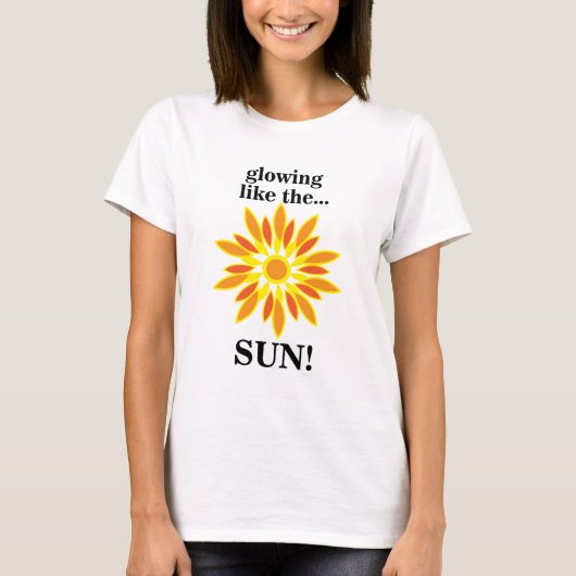 太陽のように輝く太陽 Tシャツ (正面)