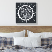 太陽のように輝く キャンバスプリント (インサイチュ (寝室))