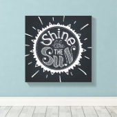 太陽のように輝く キャンバスプリント (インサイチュ (ウッドフロア))