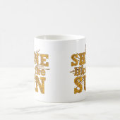 太陽のように輝く コーヒーマグカップ (中央)