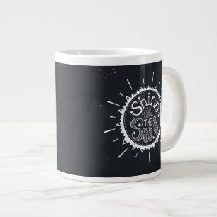太陽のように輝く ジャンボコーヒーマグカップ