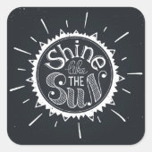 太陽のように輝く スクエアシール (正面)