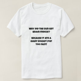太陽のアイスクリームに関す食べ物るAIのジョーク Tシャツ