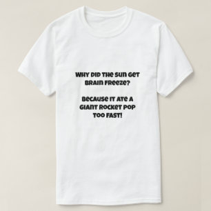 太陽のアイスクリームに関す食べ物るAIのジョーク Tシャツ