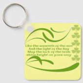 太陽のアイルランド人の暖かさに賛美似て キーホルダー (正面)