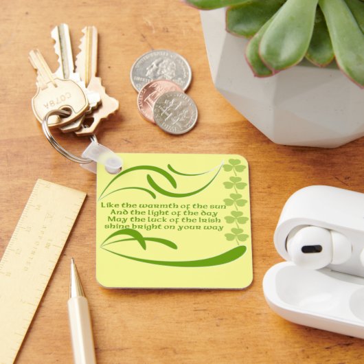 太陽のアイルランド人の暖かさに賛美似て キーホルダー (デスク)