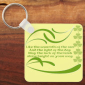 太陽のアイルランド人の暖かさに賛美似て キーホルダー (正面)