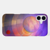 太陽のエネル芸術的抽象芸術 iPhoneケース (裏面横)