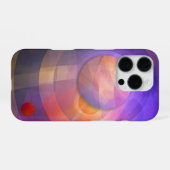 太陽のエネル芸術的抽象芸術 iPhoneケース (裏面横)