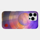 太陽のエネル芸術的抽象芸術 iPhoneケース (裏面横)
