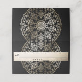 太陽のエレガント結婚名座席表 プレイスカード (外部開封)