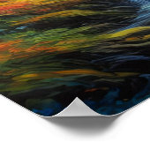 太陽のキスで彩られた森 ポスター (角)