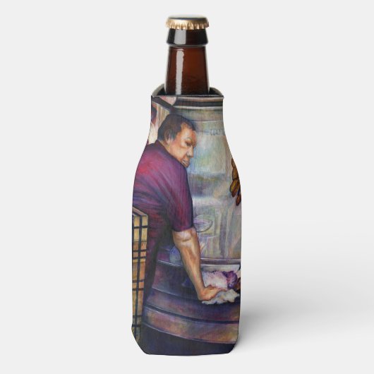 太陽のキスを受けたシンガポール ボトルクーラー (ボトル正面)