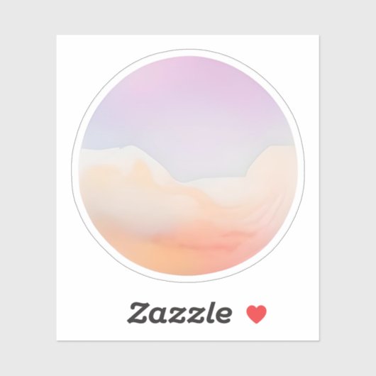 太陽のキスを受けた地平線 シール (シート)