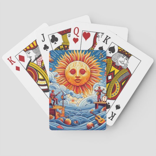 太陽のキスを受けた海ジャム:あなたの愛の太陽 トランプ (裏面)