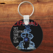 太陽のコントロールをハートする キーホルダー (正面)
