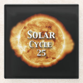 太陽のサイクル25アクティブな日 ガラスコースター