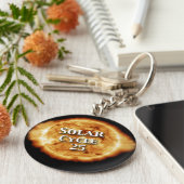 太陽のサイクル25アクティブな日 キーホルダー (側面)