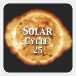太陽のサイクル25アクティブな日 スクエアシール