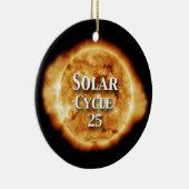 太陽のサイクル25アクティブな日 セラミックオーナメント (右)