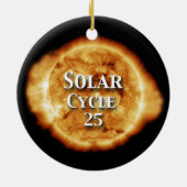 太陽のサイクル25アクティブな日 セラミックオーナメント (裏面)