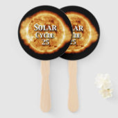 太陽のサイクル25アクティブな日 ハンドファン (正面&裏面)