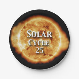 太陽のサイクル25アクティブな日 ペーパープレート