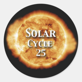 太陽のサイクル25アクティブな日 ラウンドシール