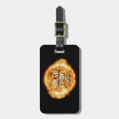 太陽のサイクル25アクティブな日 ラゲッジタグ (正面縦)