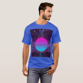 太陽のサーキット ヴェイパーウェーブ Tシャツ (正面フル)