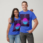 太陽のサーキット ヴェイパーウェーブ Tシャツ (ユニセックス)
