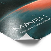 太陽のシステム、10年のMaven火星Satelite フォトプリント (角)
