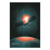 太陽のシステム、10年のMaven火星Satelite フォトプリント (正面)