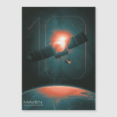 太陽のシステム、10年のMaven火星Satelite マグネット招待状 (正面)