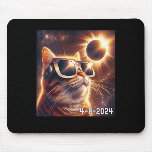 太陽のシャツ2024 EclipseのGles着用 マウスパッド (正面)