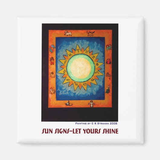 太陽のシンボルや象徴- – あなたの輝きを マグネット (正面)