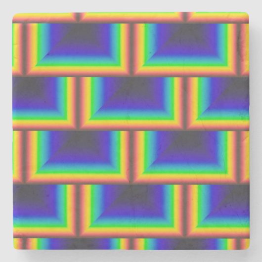 太陽のスペクトルはかりで測 ストーンコースター (正面)